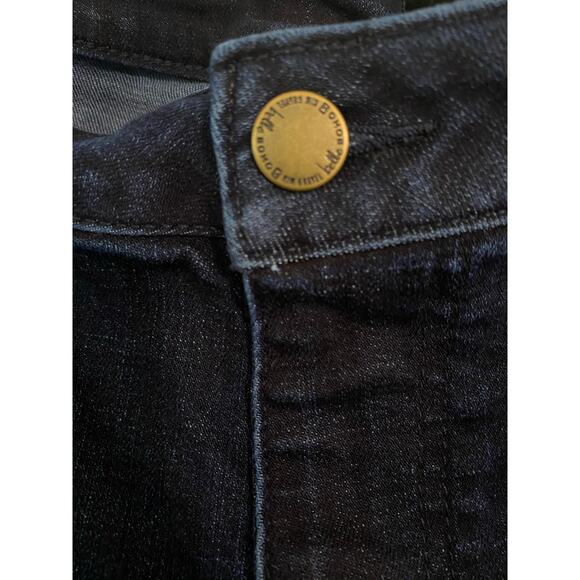 Belle Boho by Kim Gravel Petite Crosshatch Relaxed Jean 24 Petite - Picture 3 of 7